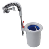 Pool Surface Skimmer Plastic Gray Wall Mounted Automatic Cleaner Filter Debris Collector for V1294-YM0716-3111220196011