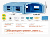 Inflatable Paint Booth, 10 x 6 x 4 m, Inflatable Spray Booth with 950W and 1100W Blowers and Air V952-CQSPQF332013DWJNH001V3