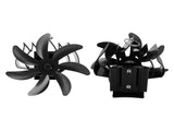 Wood Stove Fan 7 Blade Aluminum Alloy Low Noise Wall Hanging Heat Powered Stove Fan with Fixing Loop V1294-YM0706-3114230124911