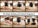 Devanti Electric Coffeeer USB-C Rechargeable Portable Coffee Beaner with 40 Precise CF-G-E-40