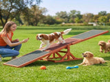 i.Pet Dog Agility Equipment Pet Seesaw Obedience Training Puppy Obstacle Outdoor Play 180cm PET-AGILITY-180-BR
