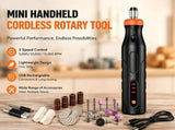 Mini Handheld Cordless Tool, 3 Speed Multi-Purpose Mini Electric Grinder Kit, Mini Cordless V1369-AZ3-W-08093