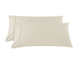 KENSINGTON 1200TC COTTON SHEET SET IN STRIPE-KING - SAND ABM-202141