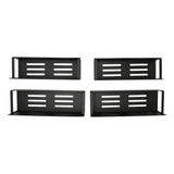 4Pcs Magnetic Spice Rack Movable Strong Magnet Sturdy Metal Simple Black Fridge Spice Shelf for Home V1294-YM0901-3117230243111