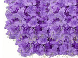14PCS Ceiling Artificial Wisteria Flower Six Leaf Purple Blue Fake Vines Decoration for Wedding Home V1294-YM0512-3115220121711