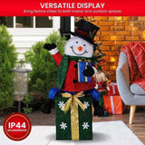 Christabelle 85cm Christmas Snowman On Presents Display with Lights 112_MHA509
