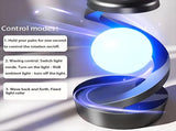 Rotating Levitating Night Light with RGB Colors & Wireless Charging 1-Second Palm-Activated Spin, V1107-ROTATING LEVITATING NIGHT LIGHT