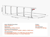 Foldable Bed Rail for Elderly, 122 cm Assist Rail with Fixing Strap, Adjustable Height Pipe V952-BCBSBCBSKZD1BAXNX001V0
