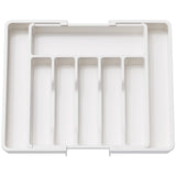 Silverware Drawer Organizer, Expandable Utensil Tray for Kitchen, BPA Free Flatware and Cutlery V1192-AZ-W-11844