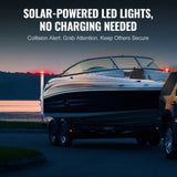 Boat Guide, 1.57M with LED Light Guide Poles, 2PCS Rustproof Galvanized Steel V952-CTCDGDLX60YC6XY06V0