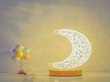 Decorative Table Lamp Bedside Night Light Romantic Table Lamps Innovative Ornaments for Bedroom Moon V1294-YM0901-3119240070111