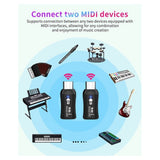 Rechargeable Midi Wireless Guitar System Audio Receiver Transmitter Wireless Midi Adapter for V1192-AZ-W-24532