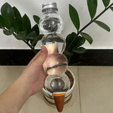 3-pack Gourd Shaped Self Watering Spike - 520ml Automatic Plant Waterer with Terracotta Stake - Slow V888-ELOSUNG56416
