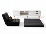 Artiss Sofa Bed Adjustable Floor Chair & TV Unit 120cm Entertainment Cabinet Set FLOOR-170SUE-E-TV01