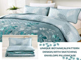 Crafted Quilted Bedspread and Pillowcases Set A Testament to Elegance - Queen size V745-MAC090452Q13U