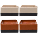 4pcs Bed Furniture Risers Heavy Duty Plastic Lifts for Beds and Legs V1366-AZ2-W-21027