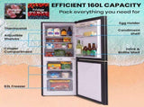 GECKO 160L Upright Portable Fridge / Freezer, 12V/24V for Motorhome, Tiny Home, Off-grid and V219-CMPFRUGK16KA