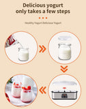 Eight-cup home yogurt maker, homemade with no additives, enjoy healthy deliciousness and freedom. V1232-SNJ-001