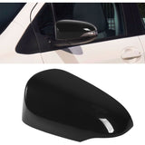 Black Side Mirror Cover, Shockproof and Scratch-Resistant for Vehicle, Left Side, 87945 0D909 V1237-ZY-715-285