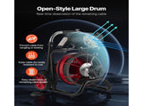Drain Cleaner Machine 30m x 10.5mm, Auto Feed Sewer Snake Auger on Wheels - with 8 Cutters & V952-ZDJJKLSGDSTJ3PXN5002V3