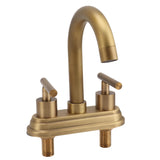 G1/2 Sink Faucet Antique 2 Handle Hot Cold Water Full Copper Basin Mixer Tap for Kitchen Bathroom V1294-YM0901-3112230046011