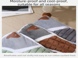 Brown XL size Luxury Plush Pet Sleeping Mat, Thickened Warm Pet Bed Cushion for Dogs and Cats, Soft V888-ELOSUNG53276
