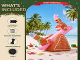 Jingle Jollys Christmas Inflatable Seesaw 1.8M Height LED Outdoor Decorations Illuminated XMAS-INF-SEESAW-6FT