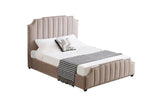 Santosa Champagne Velvet Bed - Queen V292-BED-SANTOSA-QUEEN-CHAMPAGNE