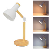 LED Table Lamp Adjustable Dimmable Timed Eye Caring Remote Control Wooden Desk Light for Bedroom V1294-YM0901-3119240070711