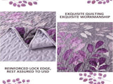 Luxurious Orchid patchwork Plaid 3 Pc Bedspread & Pillow Cover Set V745-MAC081019Q13U