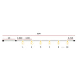 EMITTO 60M Festoon String Lights Christmas 60M 60 Meter LI0363-60M