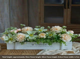 faux potted plant, sunflower, wooden box, home decor, Australia, living room tabletop V1106-112-23547-MLT-58