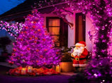 LED White Christmas Lights Outdoor, String Lights Plug in Extendable, 8 Modes Christmas Tree V1107-124-69478-ORA-30M300