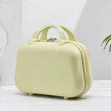 Cream Yellow Handheld Makeup Organizer - Compact and Portable Cosmetic Storage Case with Multiple V888-ELOSUNG15940