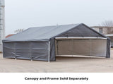 Samland Enclosure Kit for Portable Double Carport Canopy 18x20FT V1060-PGD1368WALL