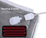 Double-side Flannel Heated Electric Throw Rug Blanket Fast Heating Warm Washable RED V201-FDZ1316RE8AU