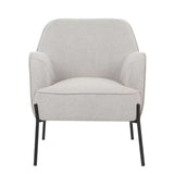 Hugo upholstered armchair ivory V178-67289