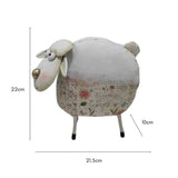 Pink And Green Floral Sheep 22cm V637-40494SHP