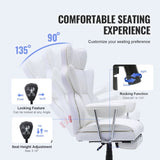 Reclining Office Chair with Footrest, Heavy Duty PU Leather Wide Office Chair, Big and Tall V952-LBYZXKPGDJT0U1Z5NV0