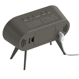 Newgate Space Hotel Cyborg Led Alarm Clock Grey V398-NGSH-CYBO-S1-GY