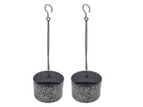 2PCS Solar Lantern Iron ABS 3D Outdoor IP54 Rain Proof Hanging Solar Light Garden Decor for Yard V1294-YM0901-3119250008511