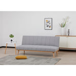 Monroe 3 Seater Sofa Futon Bed Fabric Lounge Couch - Grey V315-VOL-MONR-01