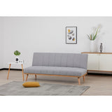 Monroe 3 Seater Sofa Futon Bed Fabric Lounge Couch - Grey V315-VOL-MONR-01