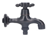 All Copper Wall Mount Faucet European Retro Cold Hot Faucet Home Toilet Basin Tap V1294-YM0521-3112230000111