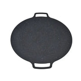 Round Korean BBQ Grill Pan with Non-Stick Iron Surface for Indoor Cooking, Outdoor Camping, Parties V1189-LC-HW-00573