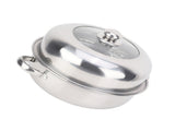 28CM Stainless Steel Single Layer Stockpot Hotpot Food Steamer Pot Cookware Household Cooking V1294-YM0901-JY20605