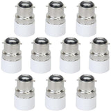10Pcs Light Bulb Adapter B22 to E14 LED Light Socket Converter, Bayonet Cap to Screw Bulb Holder for V1192-AZ-W-22167