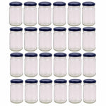 24x 375ml Flint Glass Jars + Twist Lids - Round Food Storage Preserving Jar V238-SUPDZ-39259157692496