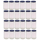 24x 375ml Flint Glass Jars + Twist Lids - Round Food Storage Preserving Jar V238-SUPDZ-39259157692496