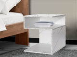 Levede 1xBedside Tables Drawers Side White NI1036-WH_NZ